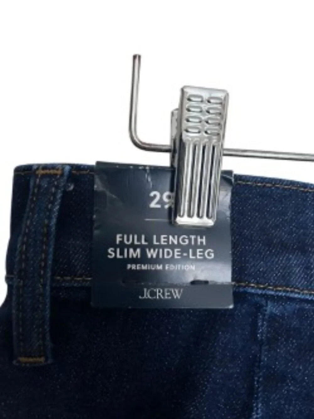 NWT J. Crew Full Length Slim Wide Leg Sailor Jeans 29